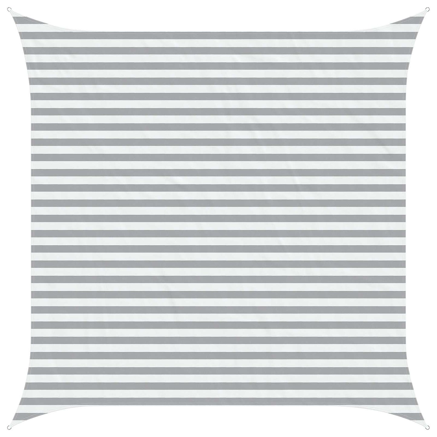 vidaXL Sun Shade Sail Light Grey and White 3.6 x 3.6 m