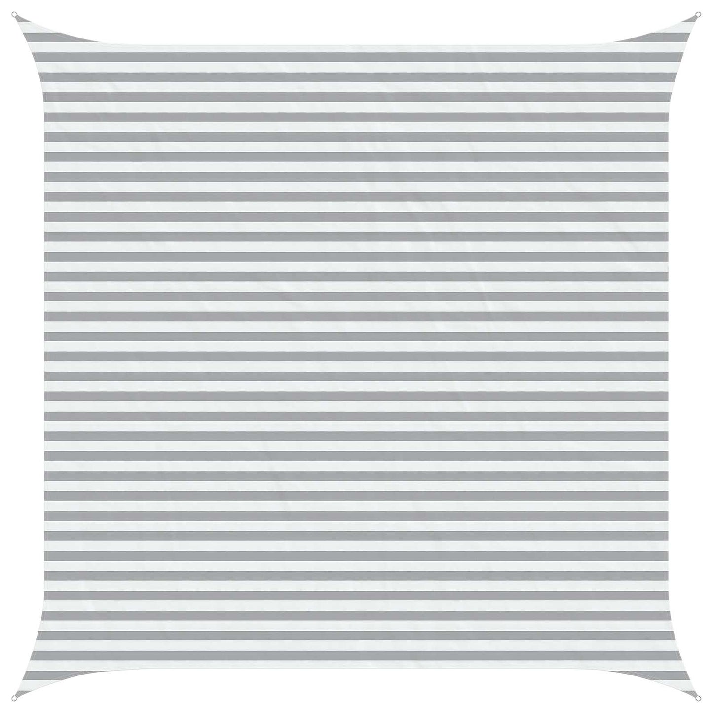 vidaXL Sun Shade Sail Light Grey and White 4.5 x 4.5 m