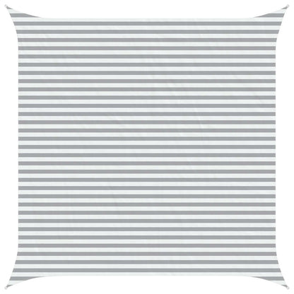 vidaXL Sun Shade Sail Light Grey and White 4.5 x 4.5 m