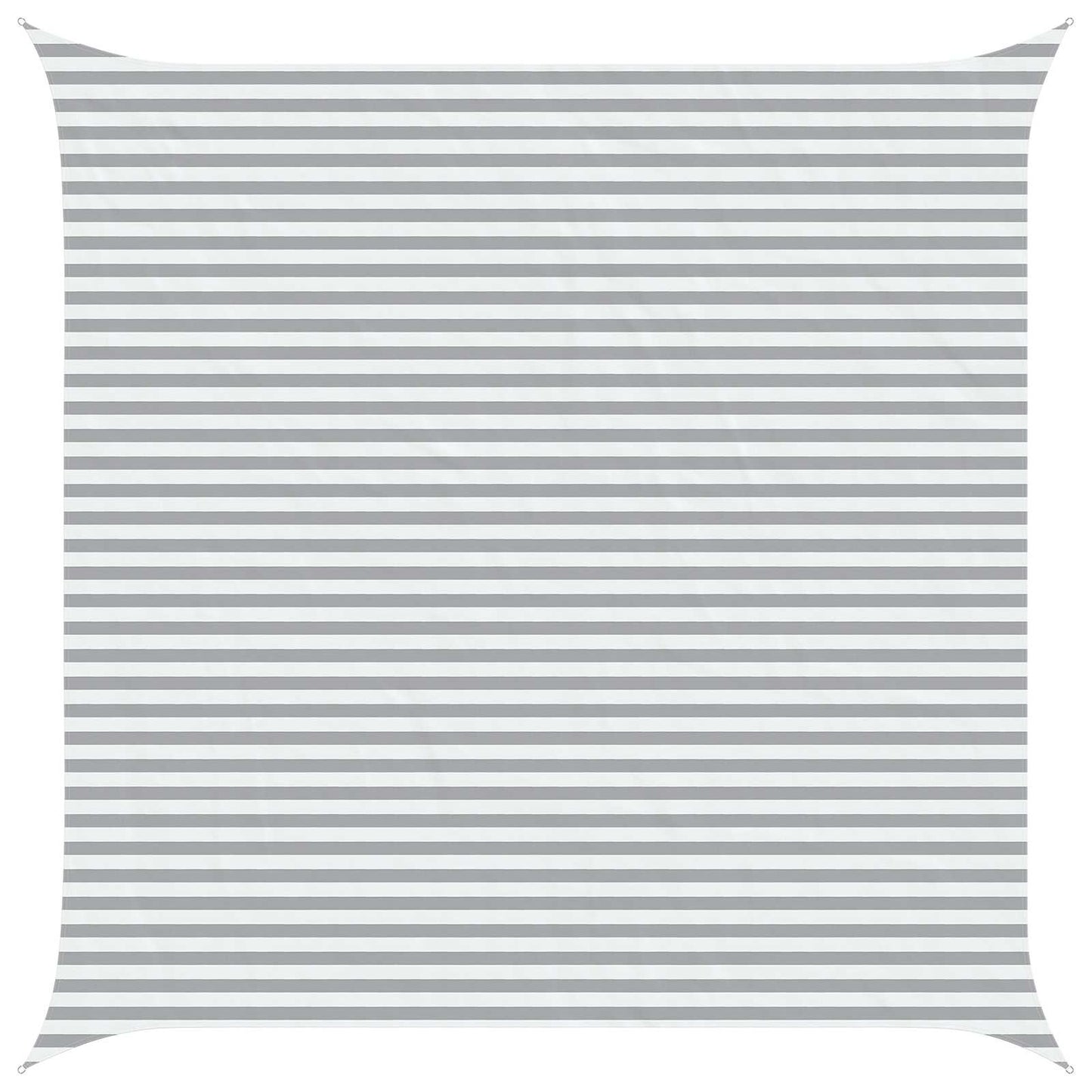 vidaXL Sun Shade Sail Light Grey and White 5 x 5 m
