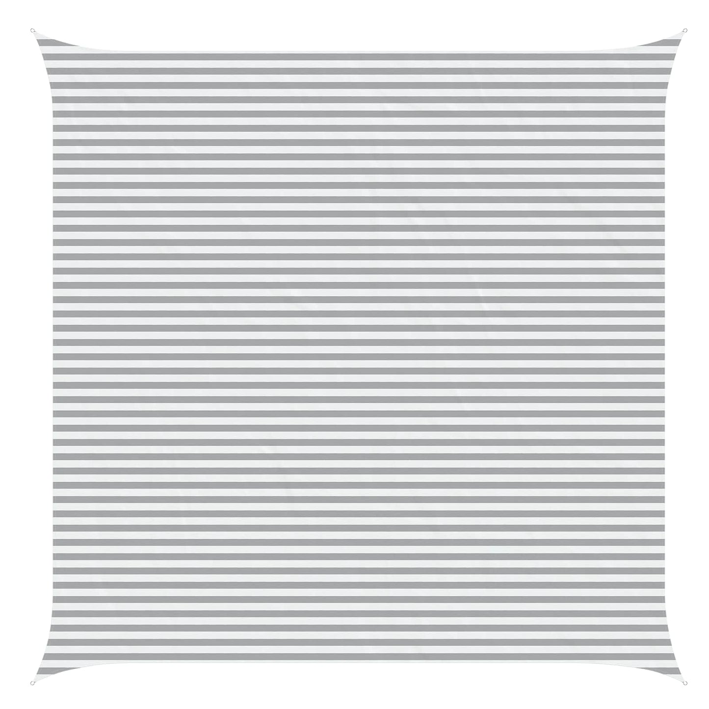 vidaXL Sun Shade Sail Light Grey and White 6 x 6 m
