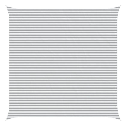 vidaXL Sun Shade Sail Light Grey and White 6 x 6 m
