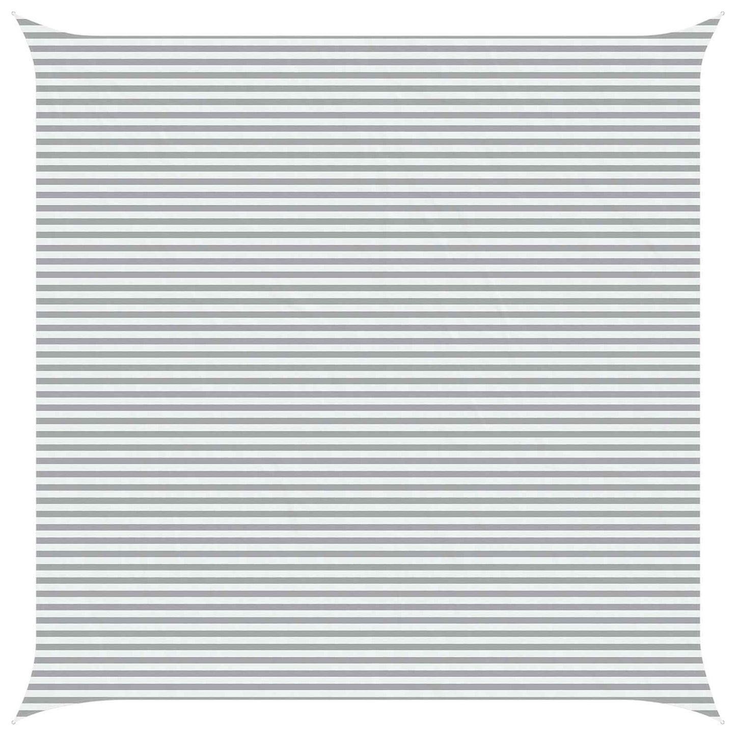 vidaXL Sun Shade Sail Light Grey and White 7 x 7 m