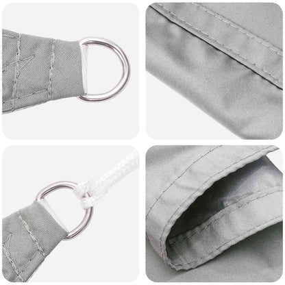 vidaXL Sun Shade Sail Light Grey 6 x 2.5 m 100% Polyester Oxford