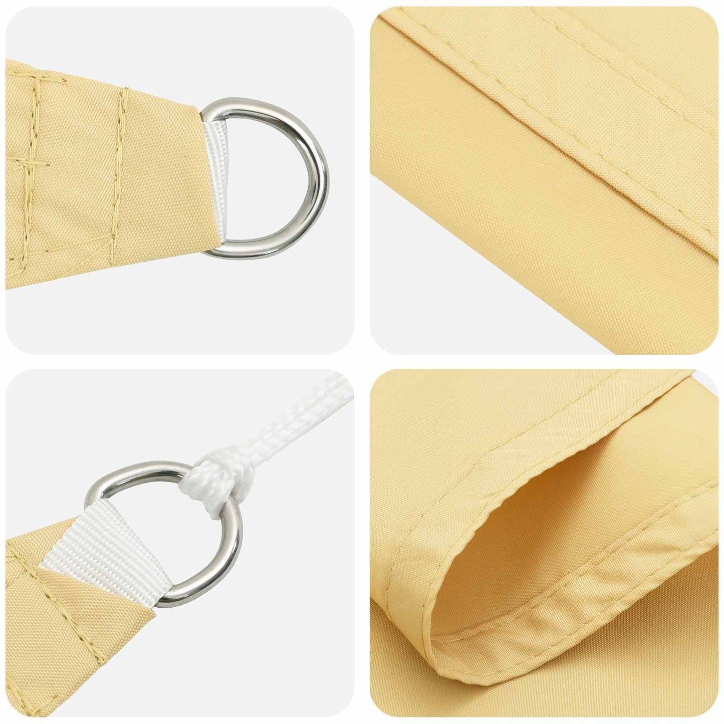 vidaXL Sun Shade Sail Sand 6 x 2 m 100% Polyester Oxford