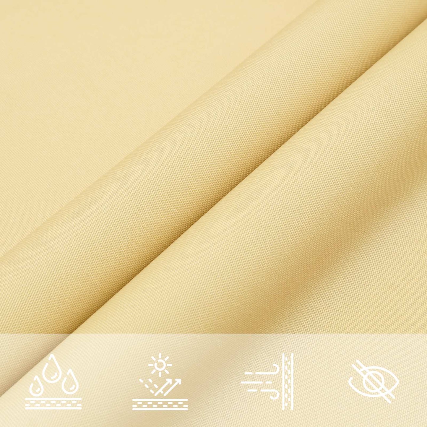 vidaXL Sun Shade Sail Sand 6 x 2 m 100% Polyester Oxford