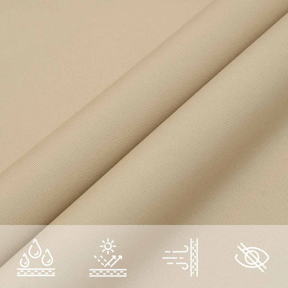 vidaXL Sun Shade Sail Beige 6 x 2.5 m 100% Polyester Oxford