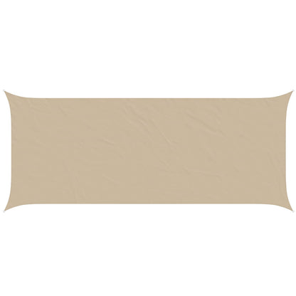 vidaXL Sun Shade Sail Beige 6 x 2.5 m 100% Polyester Oxford
