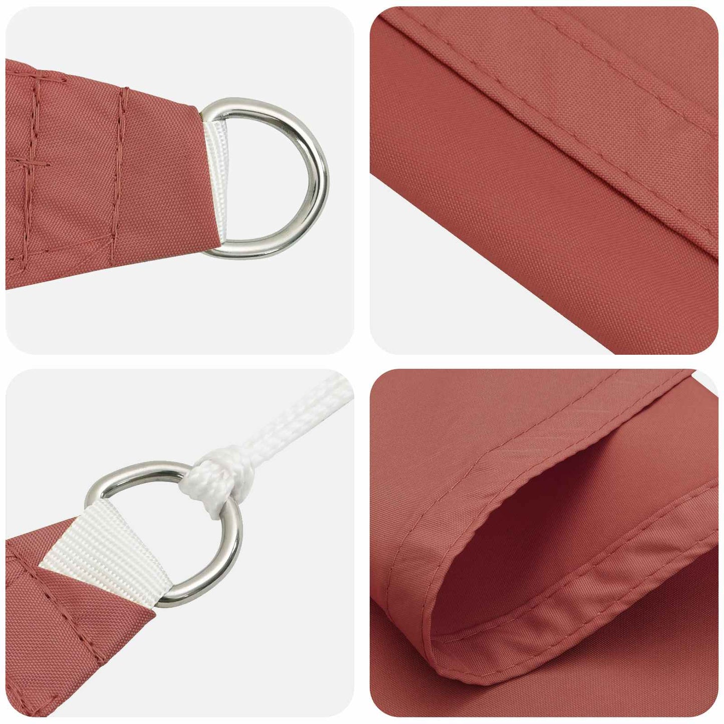 vidaXL Sun Shade Sail Terracotta 6 x 2.5 m 100% Polyester Oxford