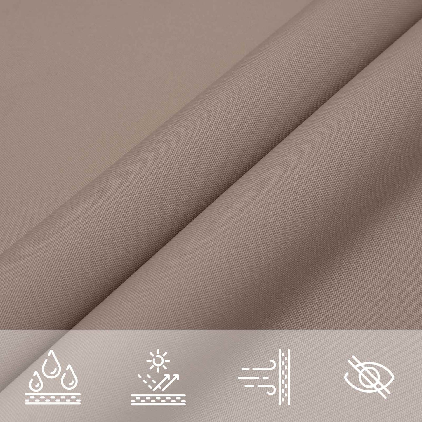 vidaXL Sun Shade Sail Taupe 6 x 2.5 m 100% Polyester Oxford