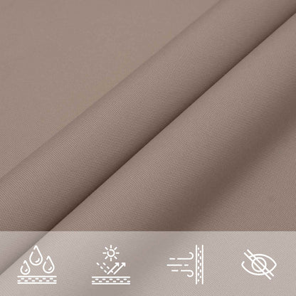 vidaXL Sun Shade Sail Taupe 6 x 2.5 m 100% Polyester Oxford