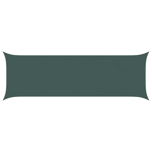 vidaXL Sun Shade Sail Dark Green 2 x 6 m 100% Polyester Oxford