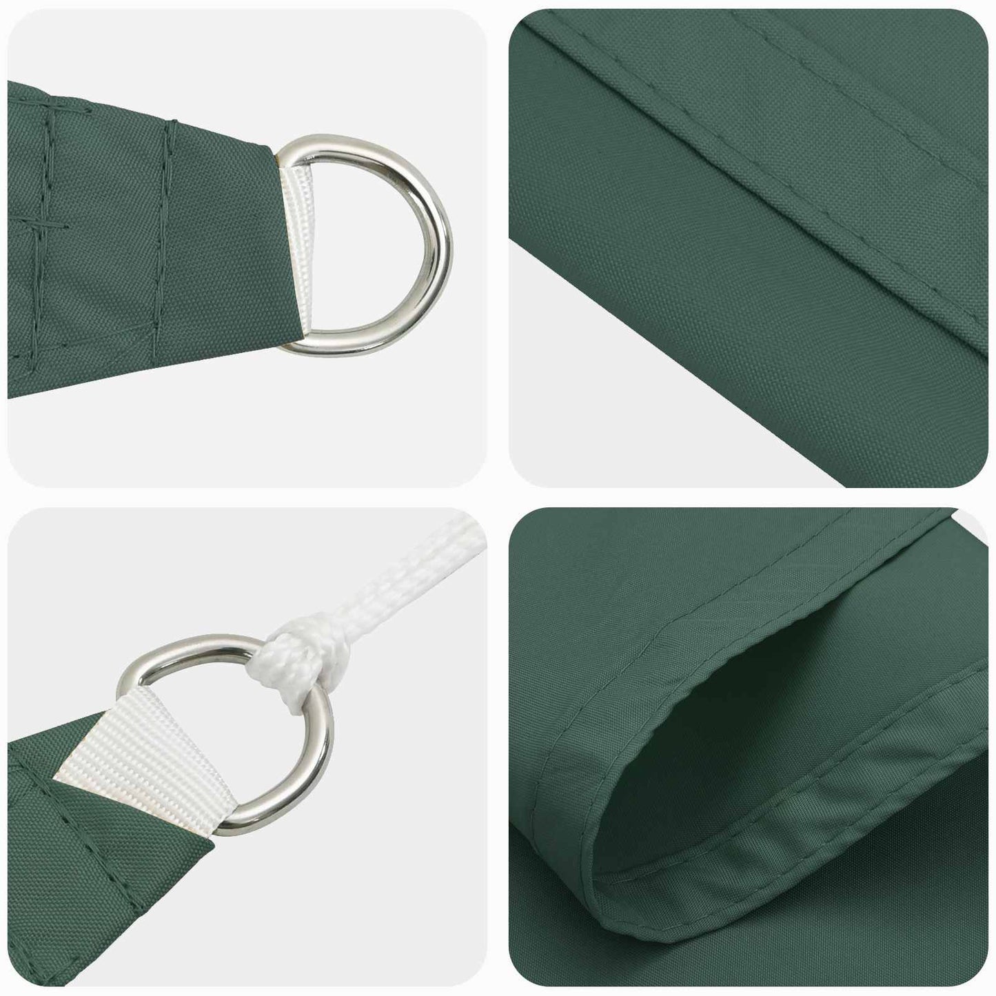vidaXL Sun Shade Sail Dark Green 6 x 2,5 m 100% Polyester Oxford