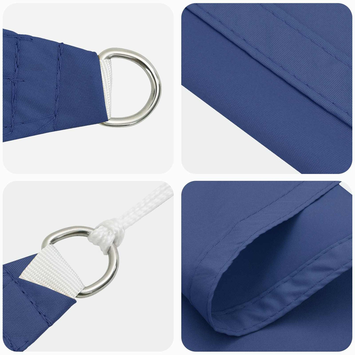 vidaXL Sun Shade Sail Blue 6 x 2,5 m 100% Polyester Oxford