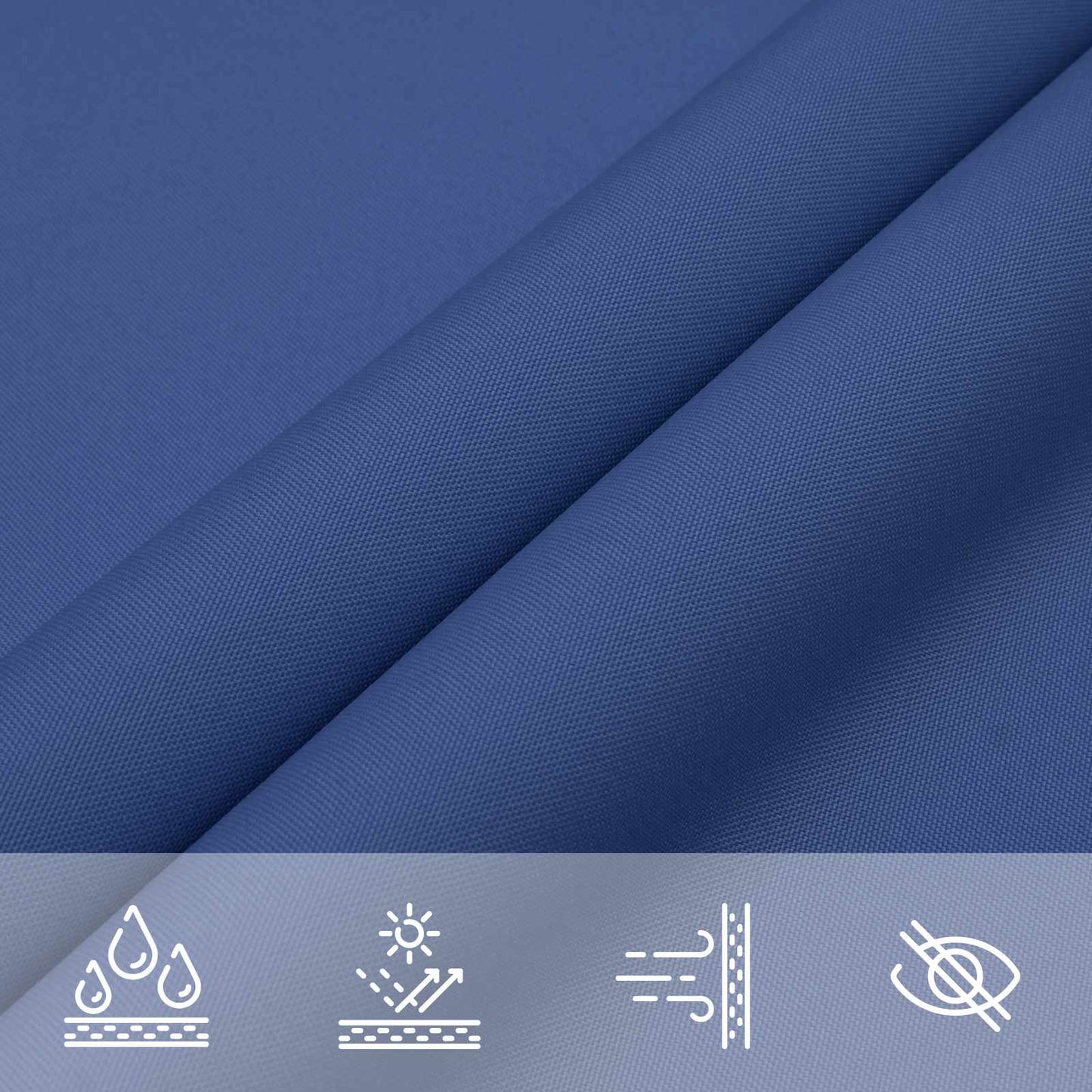 vidaXL Sun Shade Sail Blue 6 x 2,5 m 100% Polyester Oxford