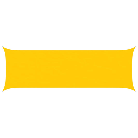vidaXL Sun Shade Sail Yellow 6 x 2 m 100% Polyester Oxford