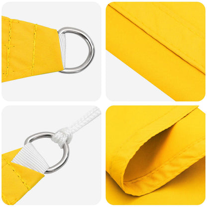 vidaXL Sun Shade Sail Yellow 6 x 2.5 m 100% Polyester Oxford