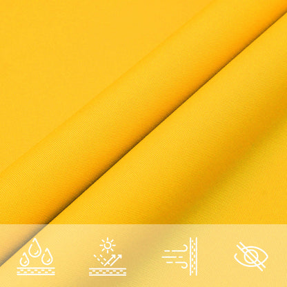 vidaXL Sun Shade Sail Yellow 6 x 2.5 m 100% Polyester Oxford