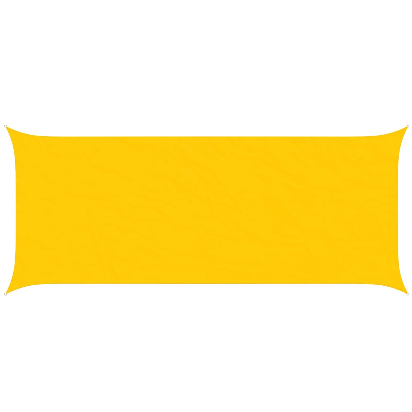 vidaXL Sun Shade Sail Yellow 6 x 2.5 m 100% Polyester Oxford