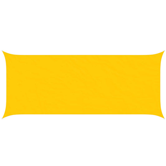 vidaXL Sun Shade Sail Yellow 6 x 2.5 m 100% Polyester Oxford