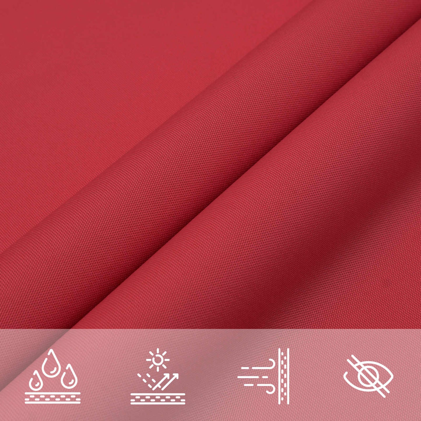 vidaXL Sun Shade Sail Red 6 x 2 m 100% Polyester Oxford