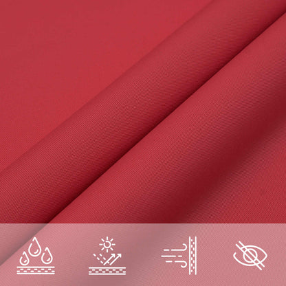 vidaXL Sun Shade Sail Red 6 x 2 m 100% Polyester Oxford