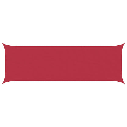 vidaXL Sun Shade Sail Red 6 x 2 m 100% Polyester Oxford