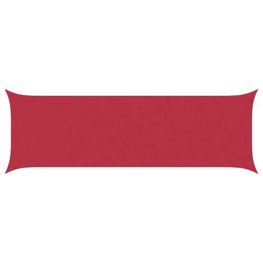 vidaXL Sun Shade Sail Red 6 x 2 m 100% Polyester Oxford