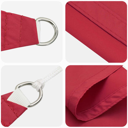 vidaXL Sun Shade Sail Red 6 x 2.5 m 100% Polyester Oxford