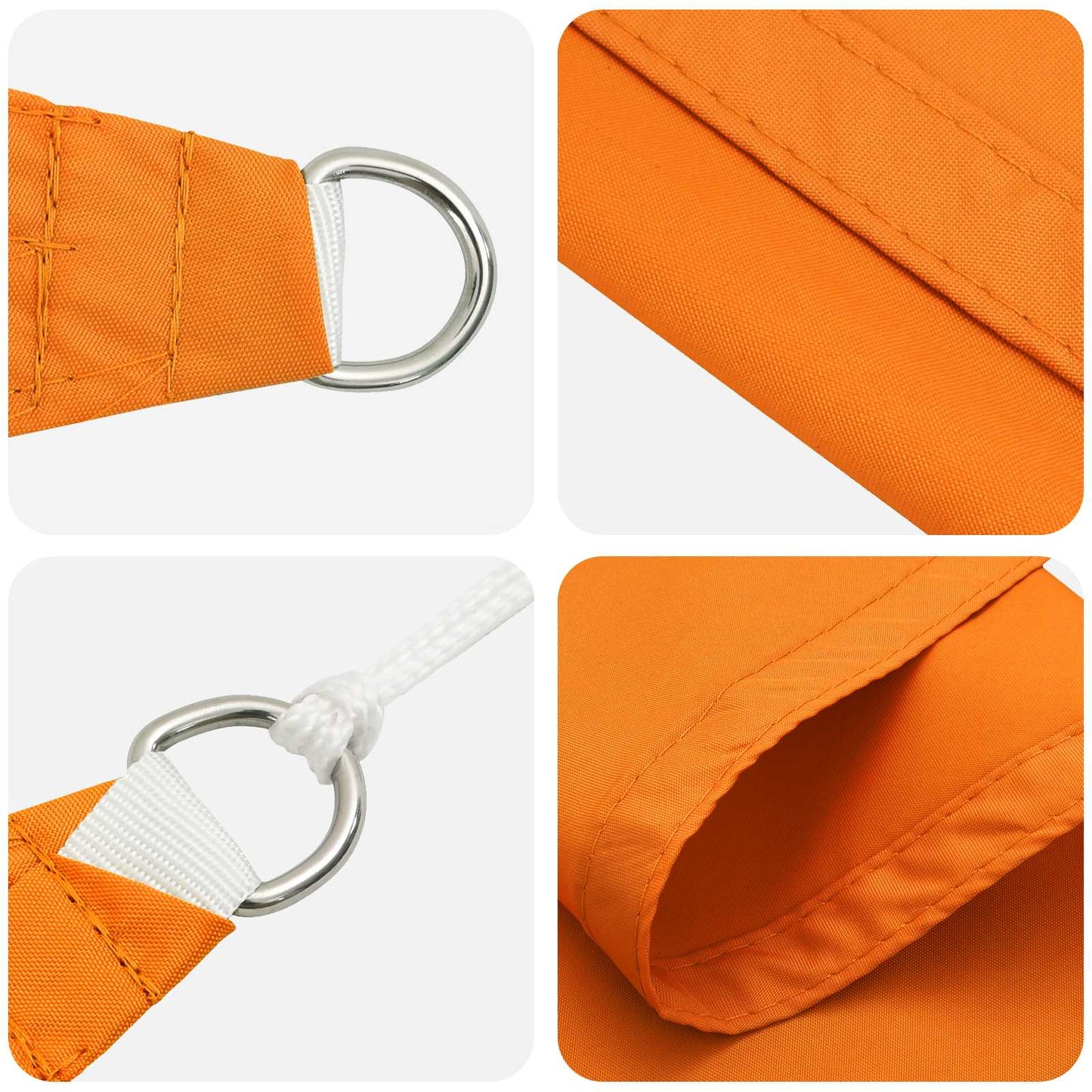 vidaXL Sun Shade Sail Orange 6 x 2 m 100% Polyester Oxford