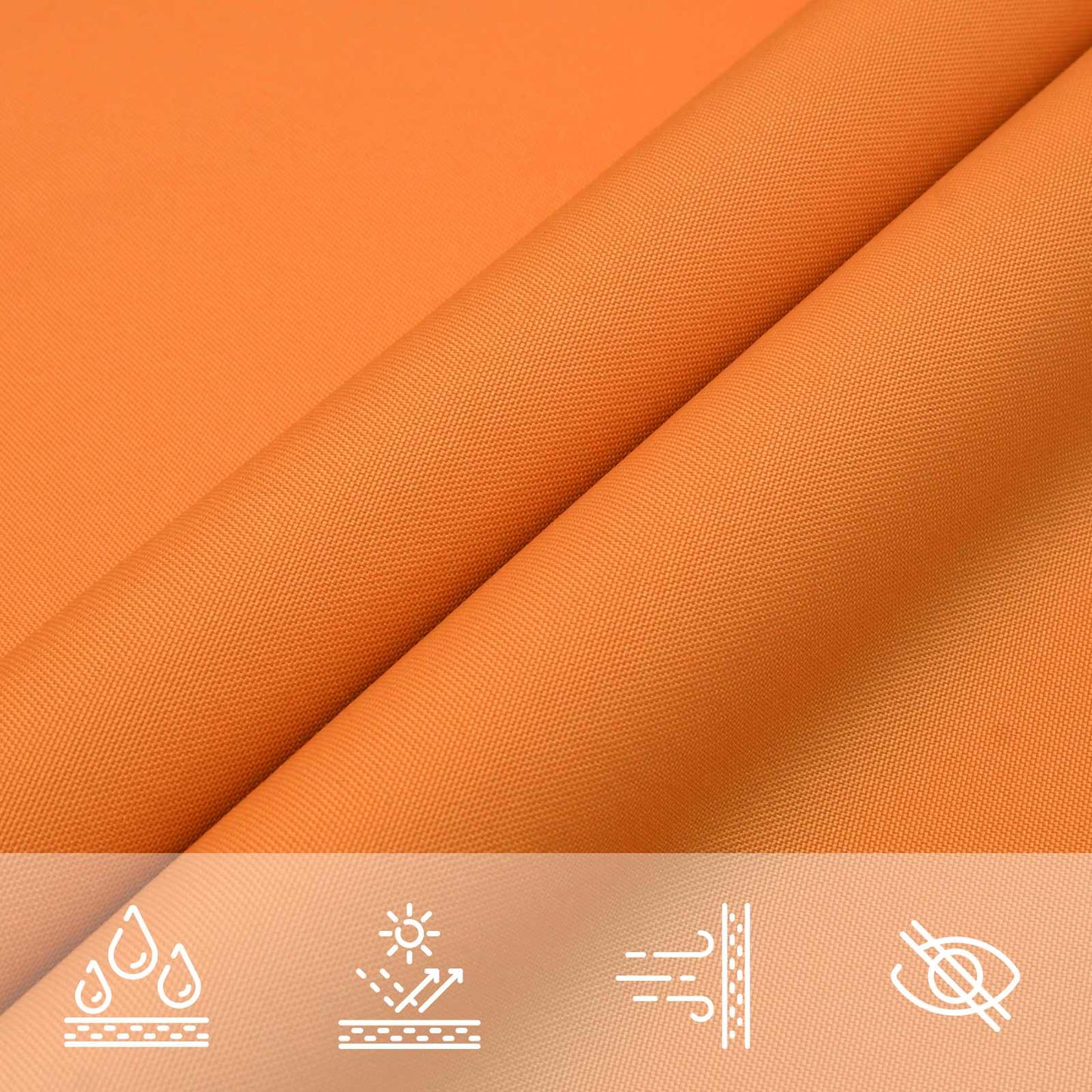 vidaXL Sun Shade Sail Orange 6 x 2.5 m 100% Polyester Oxford