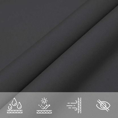 vidaXL Sun Shade Sail Black 6 x 2,5 m 100% Polyester Oxford