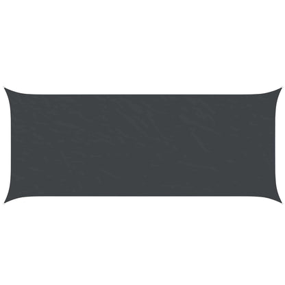 vidaXL Sun Shade Sail Black 6 x 2,5 m 100% Polyester Oxford