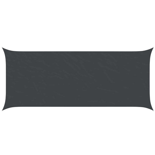 vidaXL Sun Shade Sail Black 6 x 2,5 m 100% Polyester Oxford