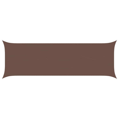 vidaXL Sun Shade Sail Brown 6 x 2 m 100% Polyester Oxford