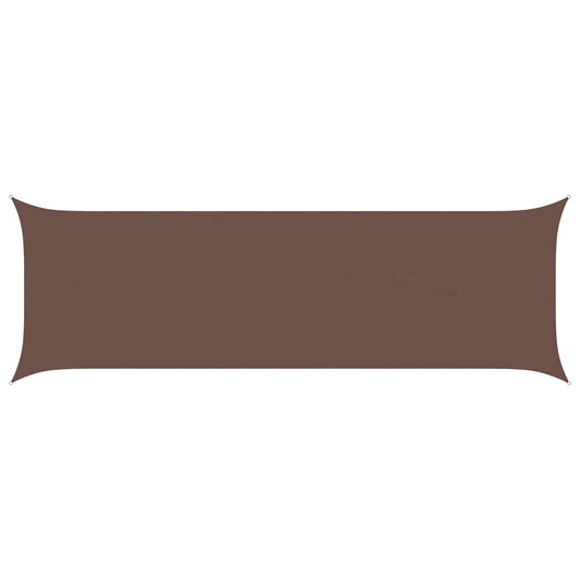 vidaXL Sun Shade Sail Brown 6 x 2 m 100% Polyester Oxford