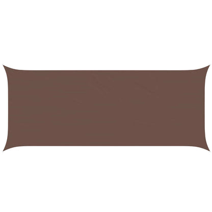 vidaXL Sun Shade Sail Brown 6 x 2.5 m 100% Polyester Oxford