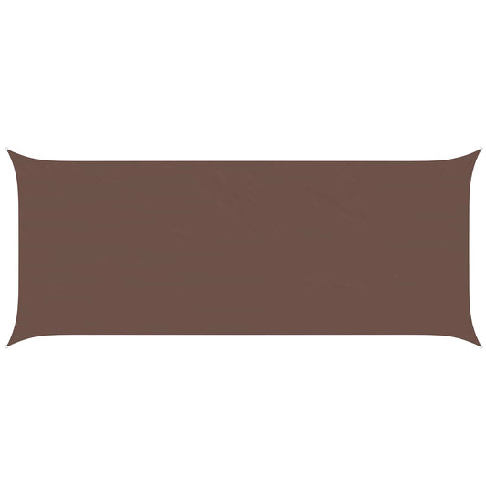 vidaXL Sun Shade Sail Brown 6 x 2.5 m 100% Polyester Oxford