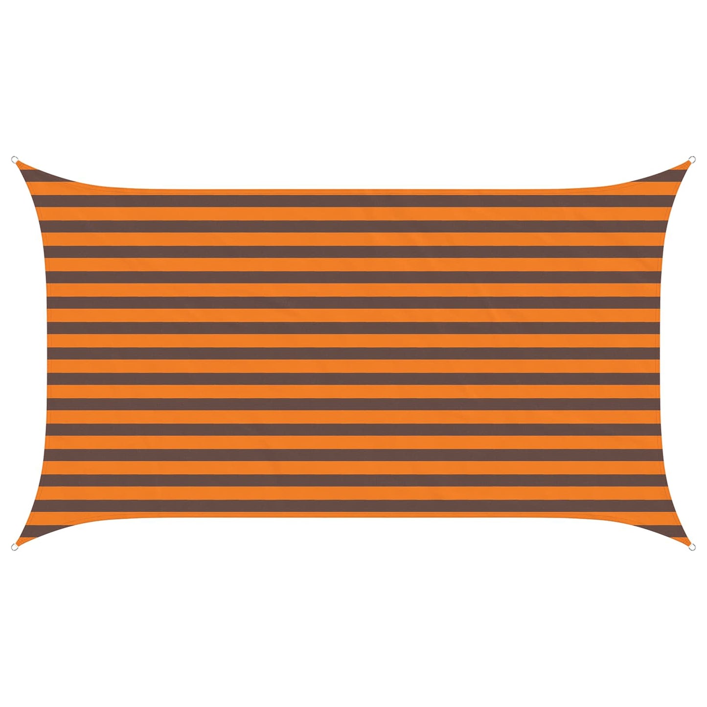 vidaXL Sun Shade Sail Orange and Brown 3.5 x 2 m 100% Polyester Oxford