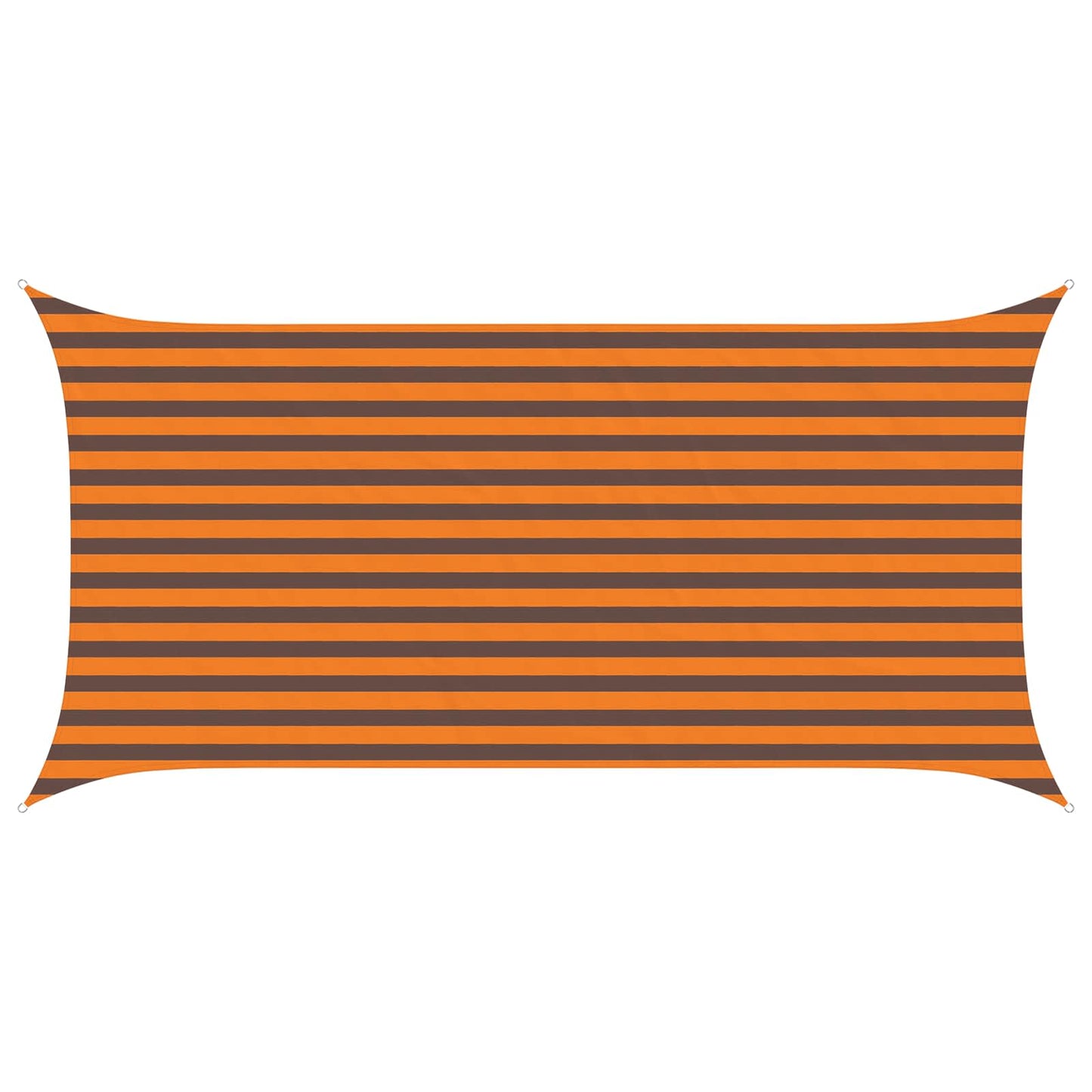 vidaXL Sun Shade Sail Orange and Brown 4 x 2 m 100% Polyester Oxford
