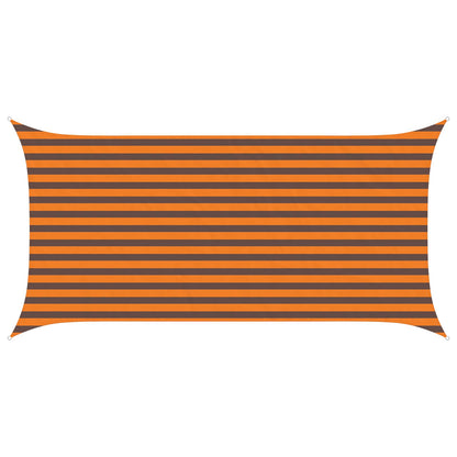 vidaXL Sun Shade Sail Orange and Brown 4 x 2 m 100% Polyester Oxford