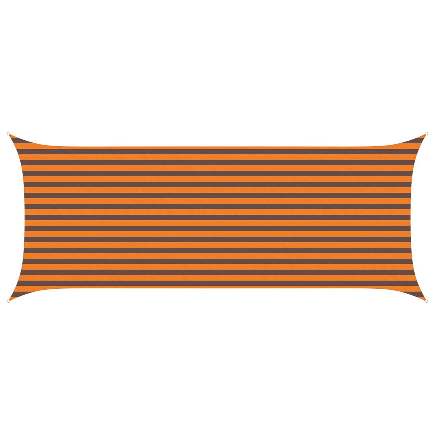 vidaXL Sun Shade Sail Orange and Brown 5 x 2 m 100% Polyester Oxford