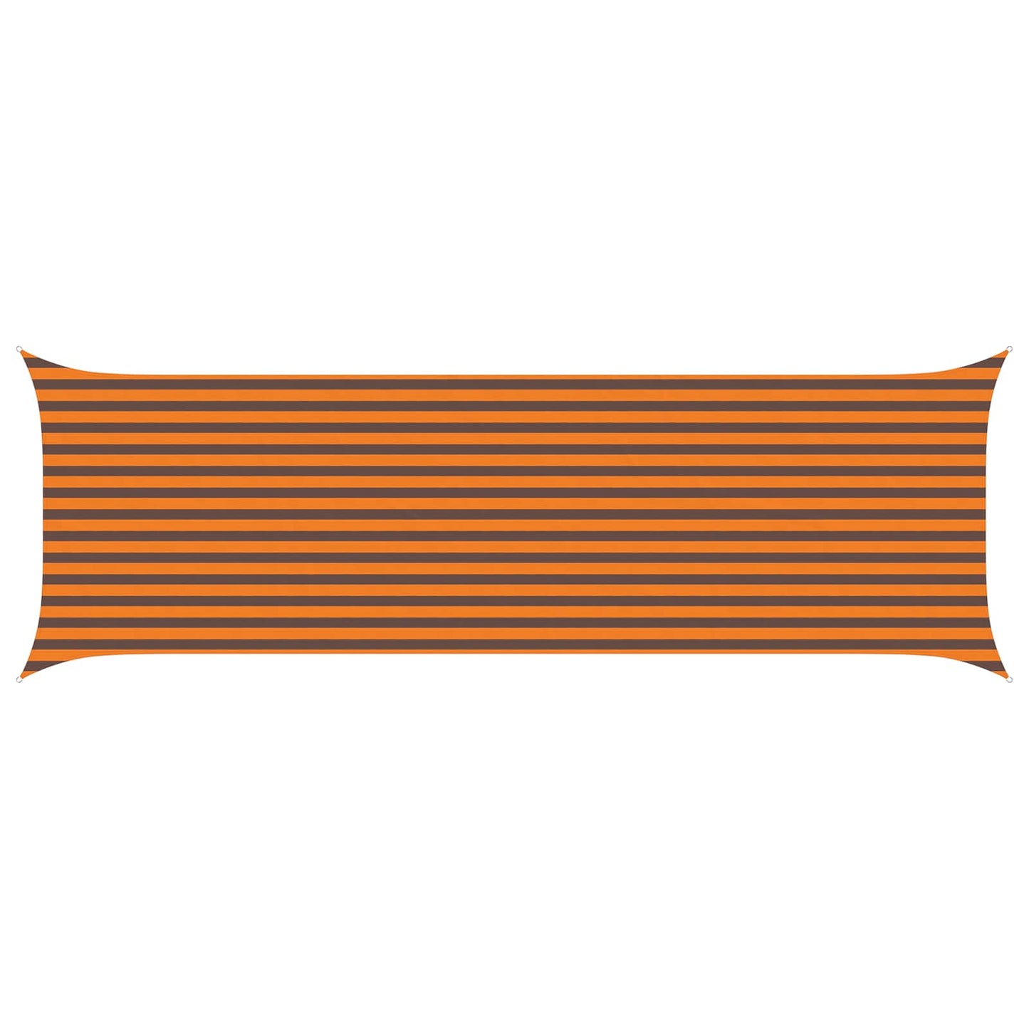vidaXL Sun Shade Sail Orange and Brown 6 x 2 m 100% Polyester Oxford