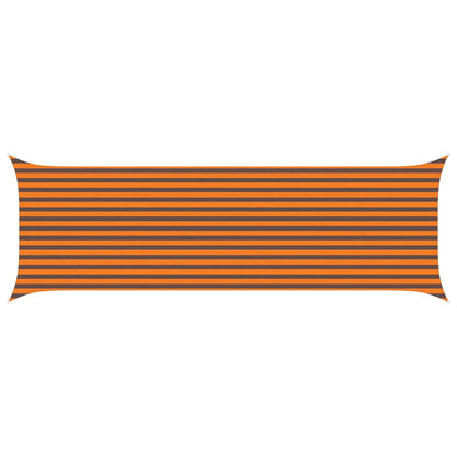 vidaXL Sun Shade Sail Orange and Brown 6 x 2 m 100% Polyester Oxford