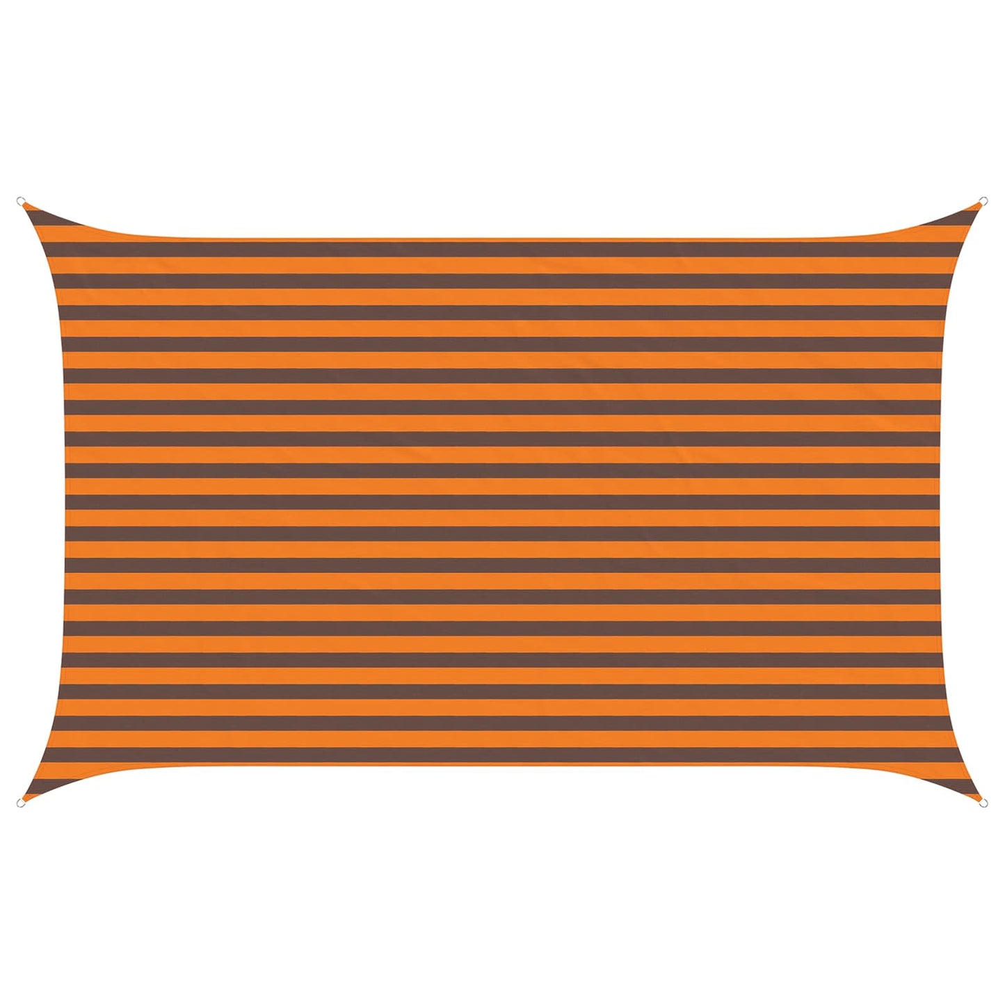 vidaXL Sun Shade Sail Orange and Brown 4 x 2.5 m 100% Polyester Oxford