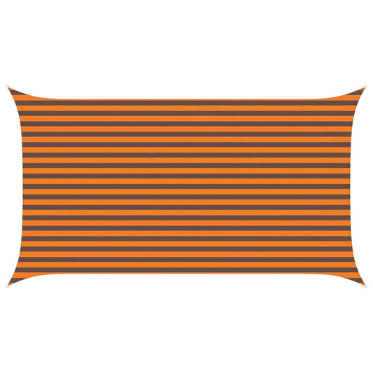 vidaXL Sun Shade Sail Orange and Brown 4,5 x 2,5 m