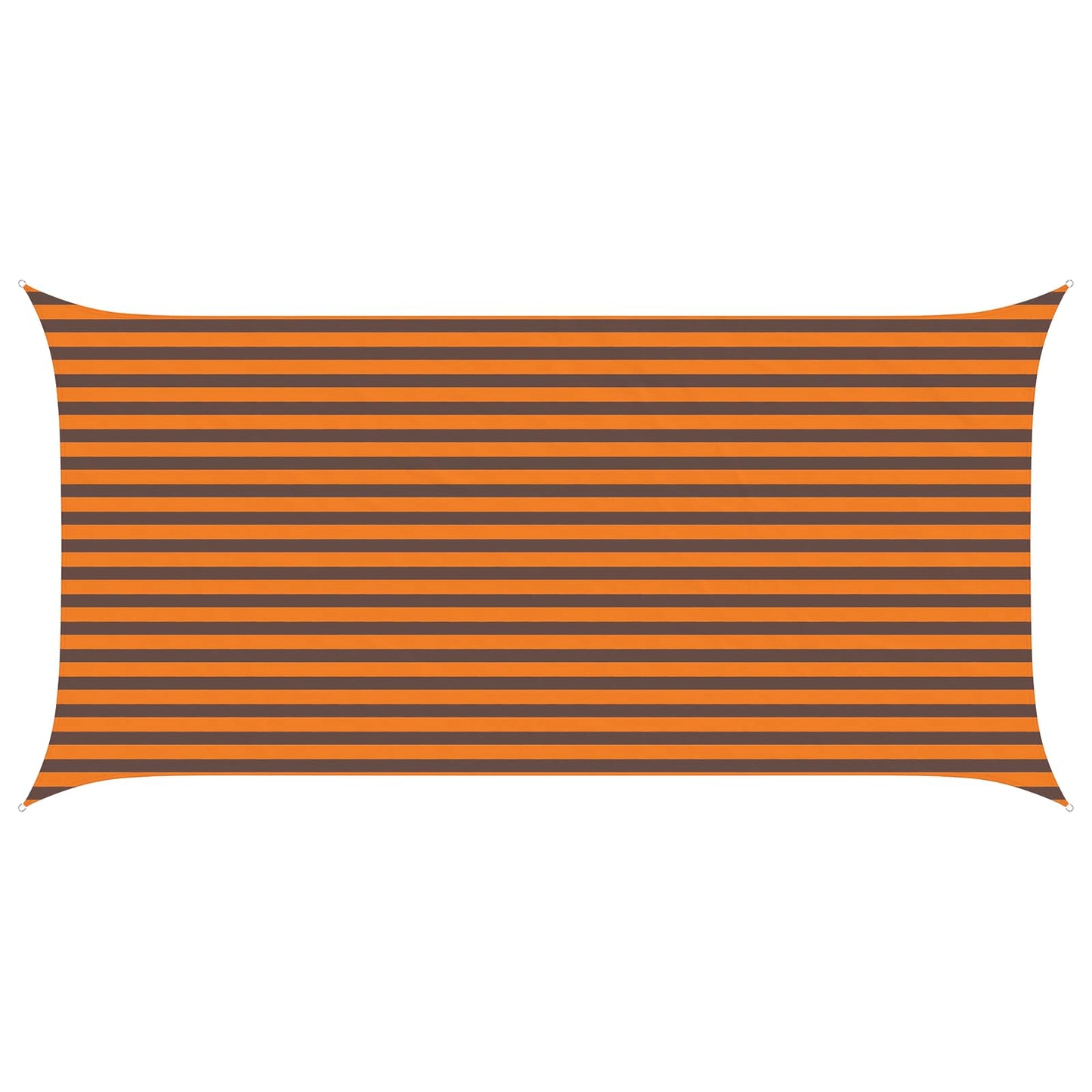 vidaXL Sun Shade Sail Orange and Brown 5 x 2,5 m 100% Polyester Oxford