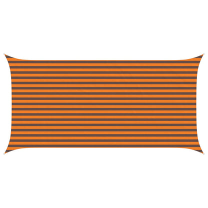 vidaXL Sun Shade Sail Orange and Brown 5 x 2,5 m 100% Polyester Oxford