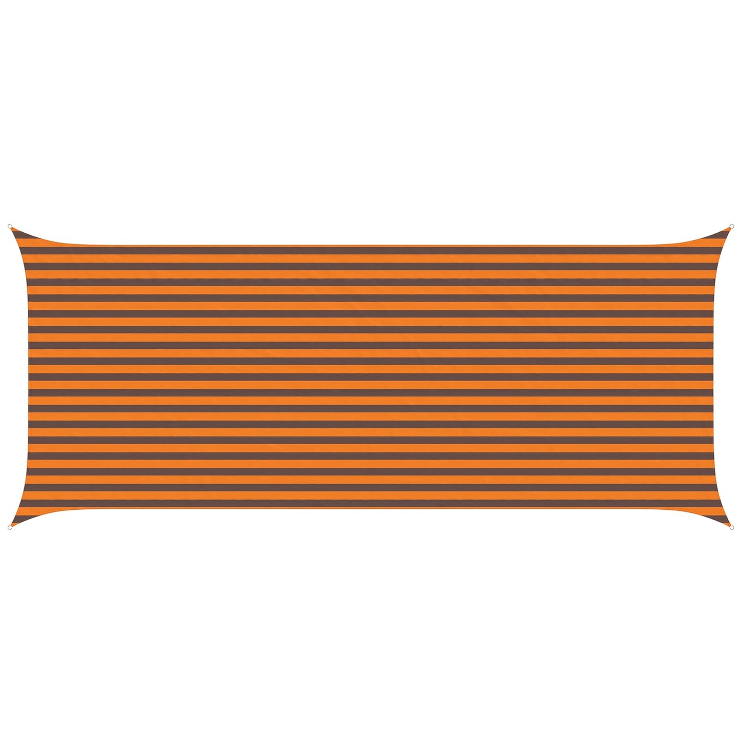 vidaXL Sun Shade Sail Orange and Brown 6 x 2.5 m 100% Polyester Oxford