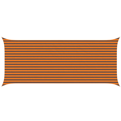 vidaXL Sun Shade Sail Orange and Brown 6 x 2.5 m 100% Polyester Oxford